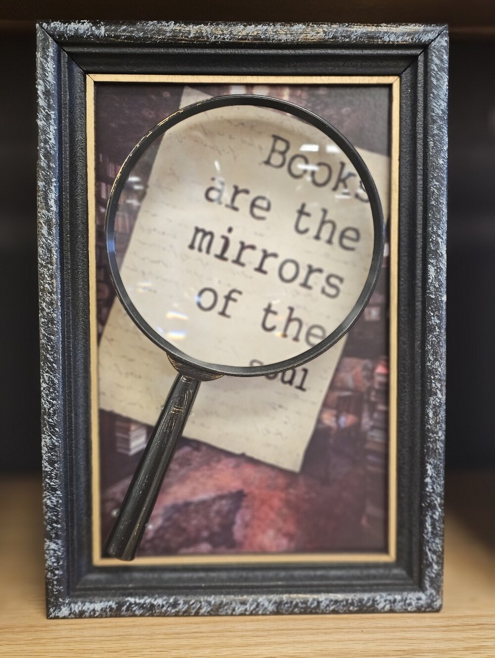 Nevermore Collection Dark Academia Book Page and Magifying Glass